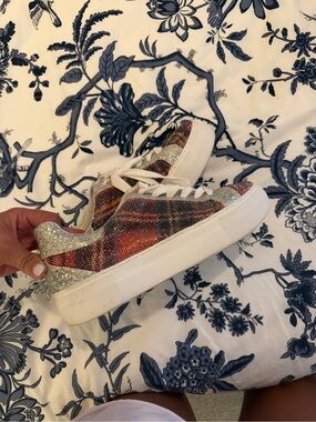 Betsey Johnson Multicolor Glitter Platform Sneakers